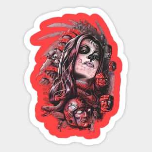 Coyolxuahqui Sticker